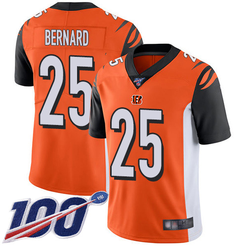 Cincinnati Bengals Limited Orange Men Giovani Bernard Alternate Jersey NFL Footballl #25 100th Season Vapor Untouchable